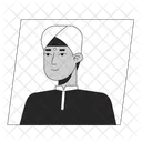 Indian man in turban  アイコン