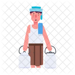 Indian Milkman  Icon