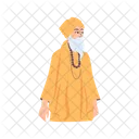 Indian Sadhu Indian Monk Holy Person Icon