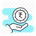 Indian Rupee Money Currency Icon
