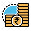 インド、ルピー、お金 アイコン