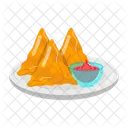 Indian Snacks Street Food Traditional Snack 아이콘