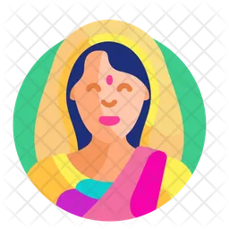 Indian Woman  Icon