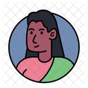 Indian Woman Avatar  Icon