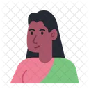 Indian Woman Avatar  Icon