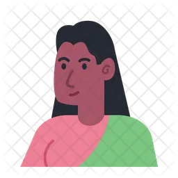 Indian Woman Avatar  Icon