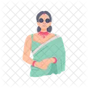 Indian Woman Indian Costume Indian Model Icon