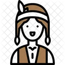 Indianer Mann  Symbol