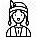 Indianer Mann  Symbol