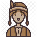 Indianer Mann  Symbol