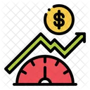 Indicador Velocidade Dinheiro Ícone