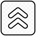 Linea Indicador Ascendente Icono