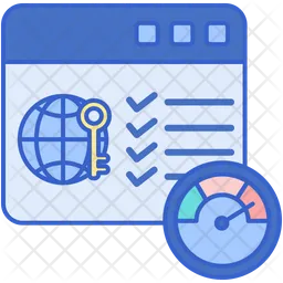 Indicador clave de rendimiento kpi  Icono