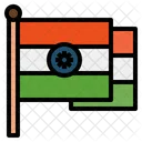 Indien Flagge Flagge Indien Symbol