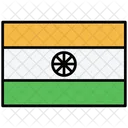 Indien Flagge  Symbol