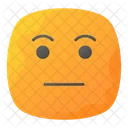 Indifferent Neutral Uncaring Icon