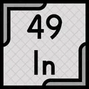Indio Tabela Periodica Quimica Ícone