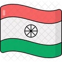 Indische Flagge Nationalflagge Insignien Symbol