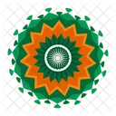 Indien Indisch Indien Flagge Symbol