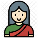 Indische Frau  Icon