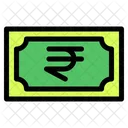 Indische Rupie Banknote Land Symbol