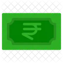 Indische Rupie Banknote Land Symbol