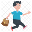 Indo para a escola  Ícone