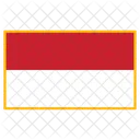 인도네시아 국기 국가 아이콘