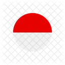 Indonesia Bandera Del Pais Bandera Icono