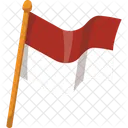 Indonesian Flag Red White Icon