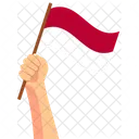 Indonesia Hand Holding Nation Symbol Icon