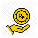 Indonesian Rupiah Coin Business Finance Icon