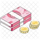 Indonesian Rupiah Paper Currency Banknote Icon