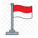 Indonesien Wahrzeichen Land Icon