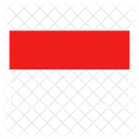 Indonesien Flagge Land Symbol