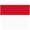 Flagge Land Indonesien Symbol