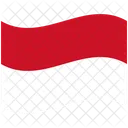 Flagge Land Indonesien Symbol