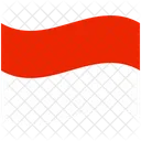 Flagge Land Indonesien Symbol