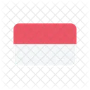 Indonesien Flagge Land Symbol