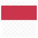 Indonesien Flagge Symbol