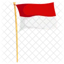 Flagge zum indonesischen Unabhängigkeitstag  Symbol