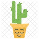 Indoor Cactus Cacti Succulent Plant Icon