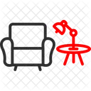 Indoor Setting Decorating Furniture Icon