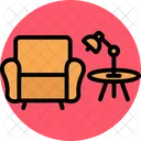 Indoor Setting Decorating Furniture Icon