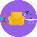Indoor Setting Decorating Furniture Icon