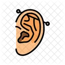 Industrial Piercing Earring Icon