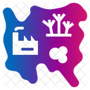 Industrial Area Factory Chemicals Ecosystem Land Use City Icon