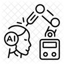 Industrial Arm Machine Mechanical Icon