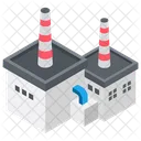 Factory Building Industrial Building Power Plant Icon