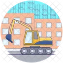 Industrial Crane Construction Crane Excavator Icon